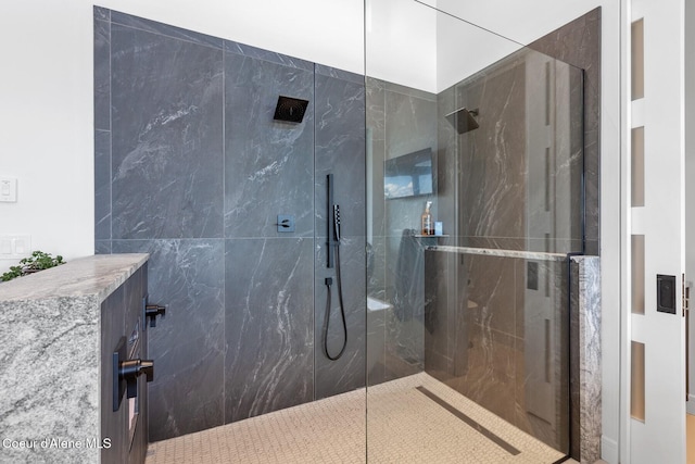 2766 S Helen Dr, Coeur Dalene, ID 83814 - full bathroom with a marble finish shower