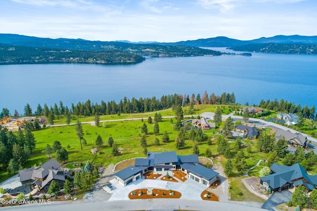 2766 S Helen Dr, Coeur Dalene, ID 83814 - drone / aerial view featuring a water and mountain view