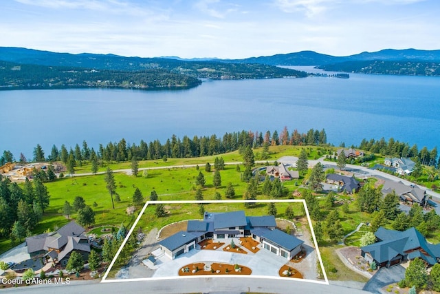 2766 S Helen Dr, Coeur Dalene, ID 83814 - aerial view with a water and mountain view