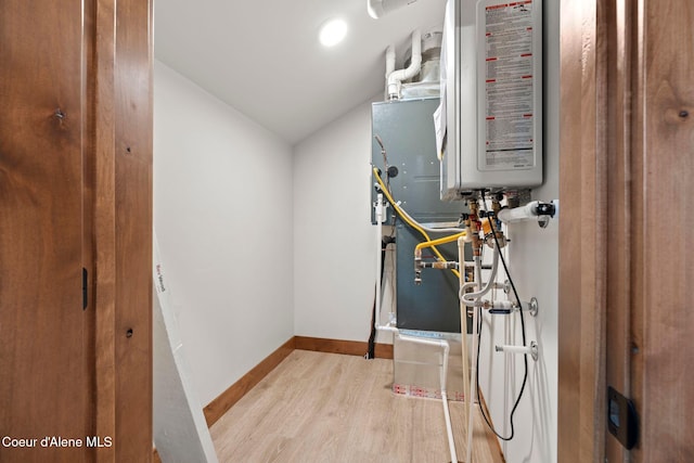 utilities featuring tankless water heater