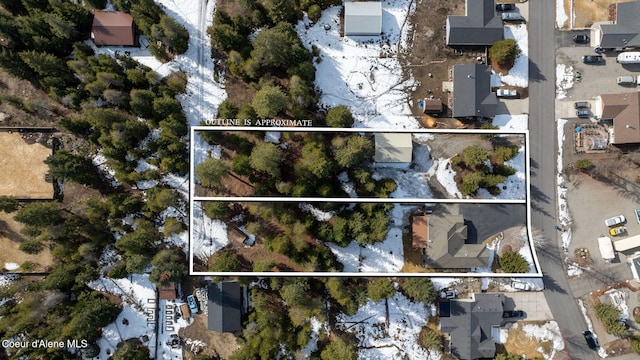 drone / aerial view featuring a residential view