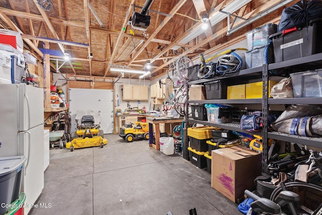 storage area with a garage