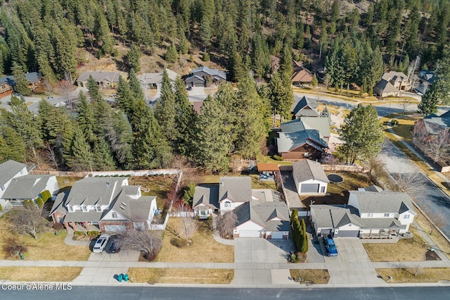 birds eye view of property featuring a residential view