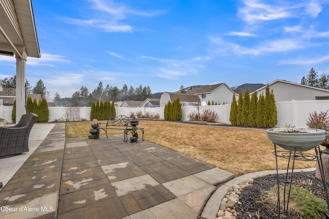 view of patio / terrace with a fenced backyard