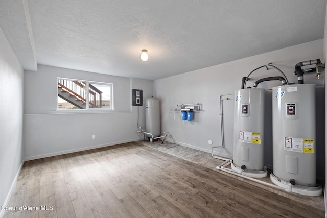 utilities featuring electric water heater