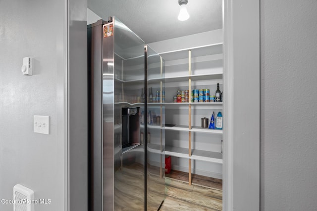 view of storage area