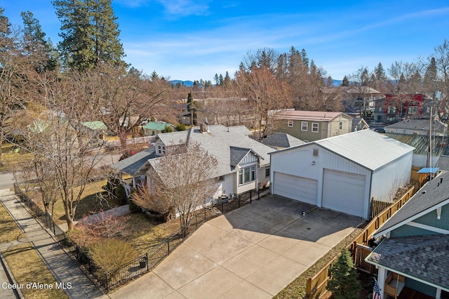 bird's eye view featuring a residential view