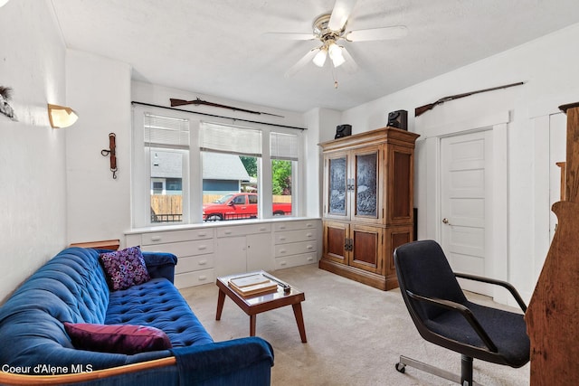 924 E Front Ave, Coeur Dalene, ID 83814 - office with light carpet and ceiling fan