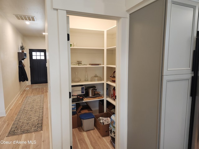 pantry featuring visible vents