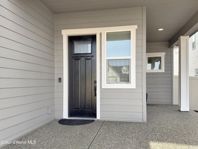 view of entrance to property