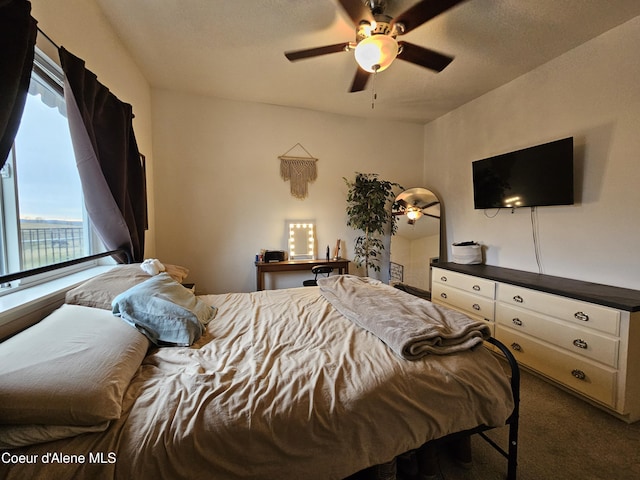 4346 N Brookie Dr, Post Falls, ID 83854 - bedroom featuring a ceiling fan and carpet floors