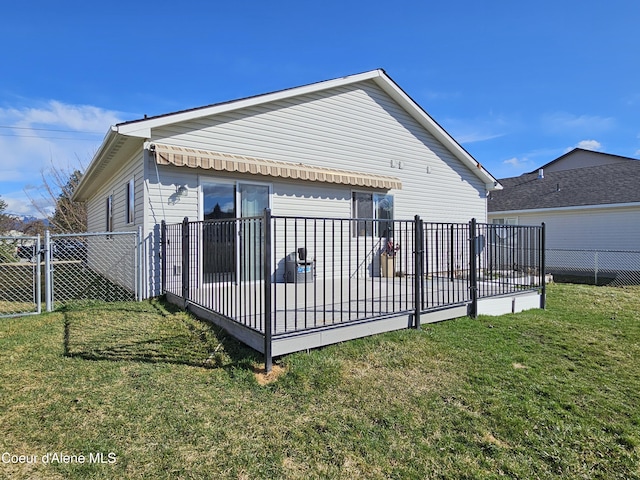 4346 N Brookie Dr, Post Falls, ID 83854 - view of side of property with a lawn, a gate, fence, and a patio