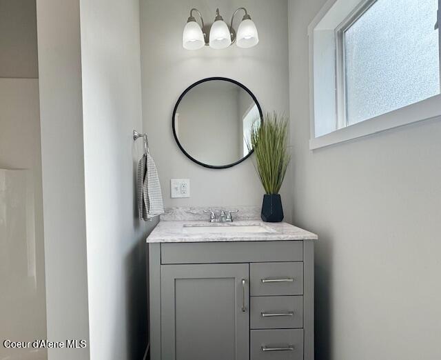 bathroom with vanity