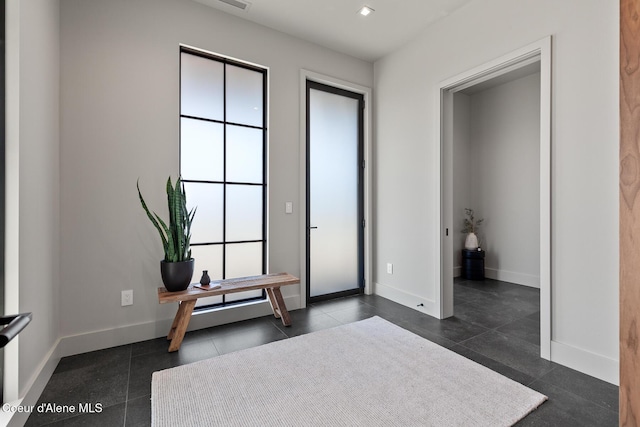 interior space with baseboards