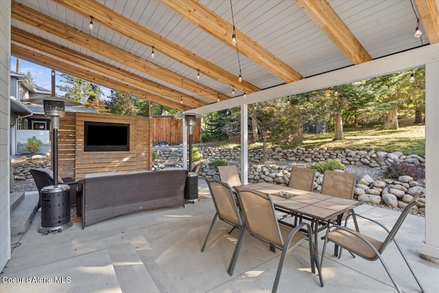 view of patio / terrace featuring outdoor dining space