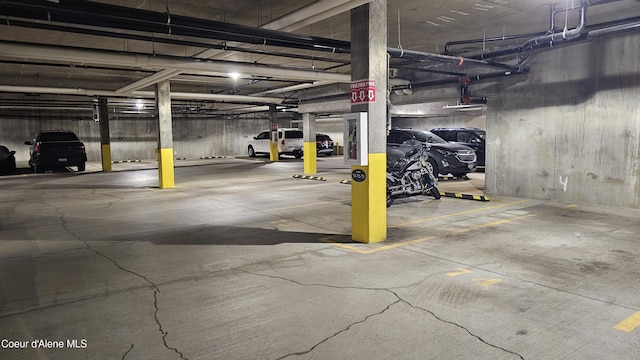 view of parking deck