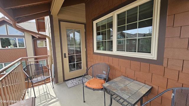 view of balcony