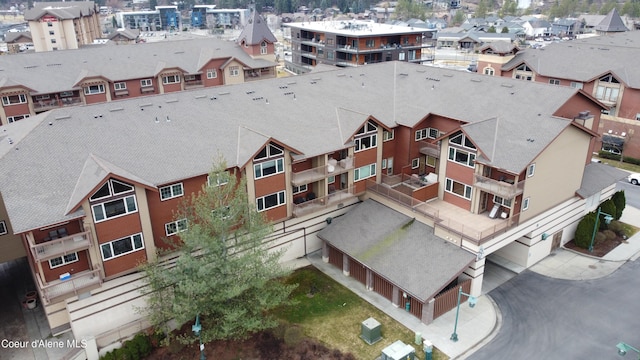 drone / aerial view with a residential view