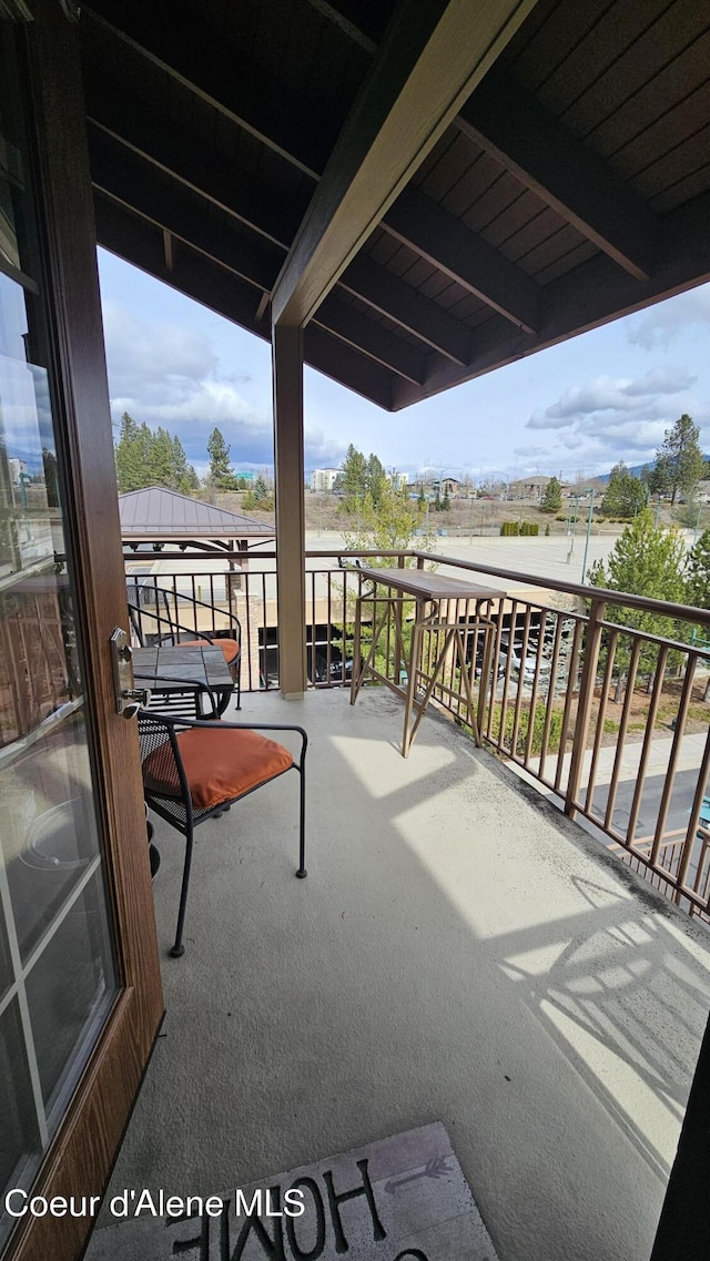 view of balcony