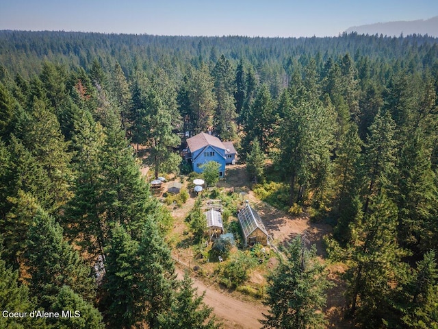 aerial view with a view of trees