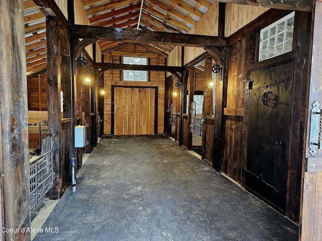 view of horse barn