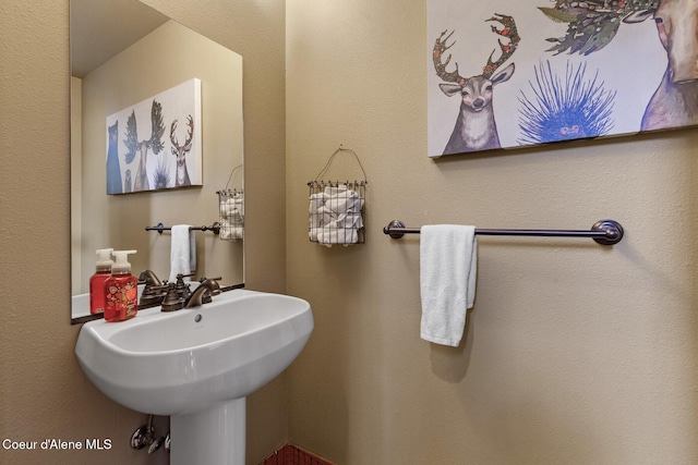 bathroom featuring a sink