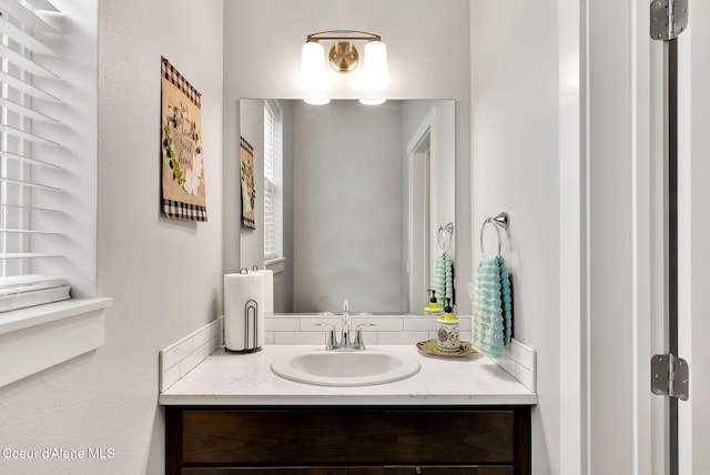 bathroom with vanity