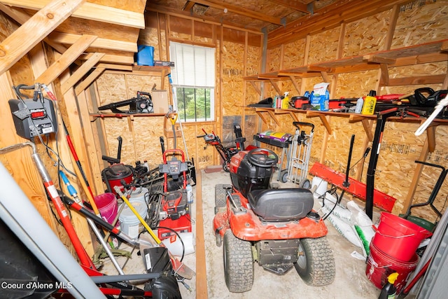 storage area featuring a garage