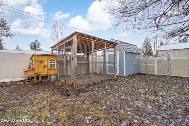 view of poultry coop