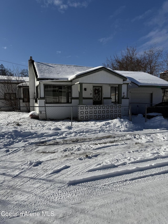 view of front facade with an attached garage