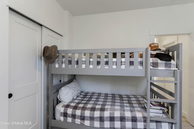 bedroom featuring a closet