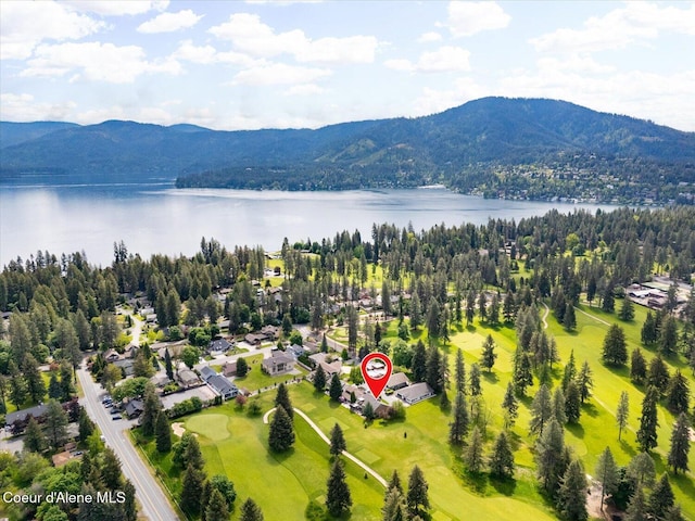 1665 E Club Ln, Hayden Lake, ID 83835 - aerial view of a water and mountain view
