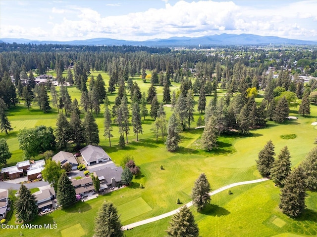 1665 E Club Ln, Hayden Lake, ID 83835 - aerial view of mountains and a golf club