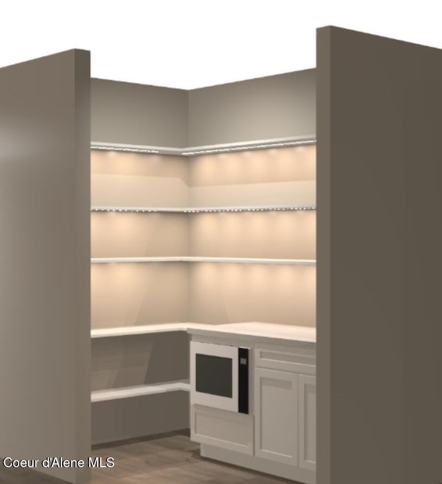 view of storage area