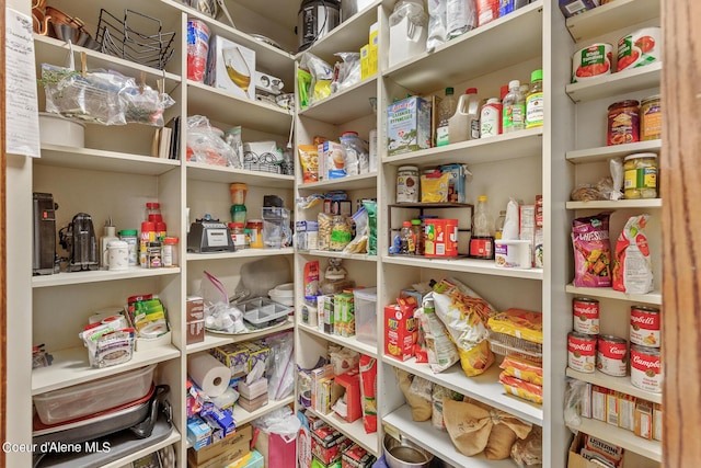 view of pantry