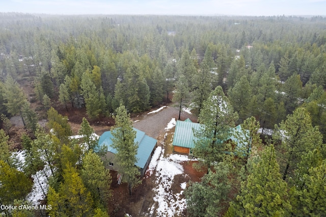 aerial view with a view of trees