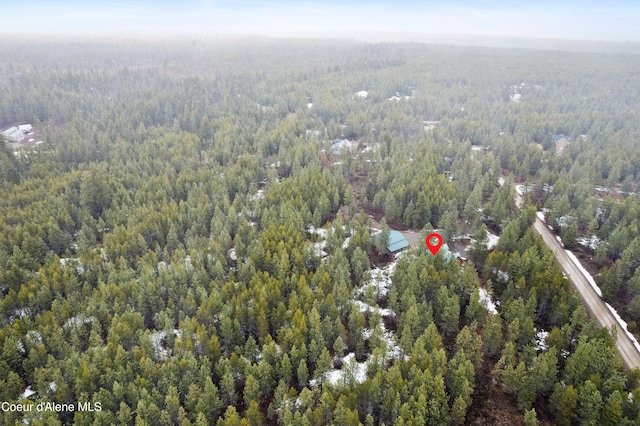 aerial view with a view of trees