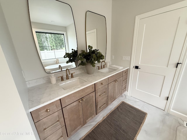 full bath with double vanity
