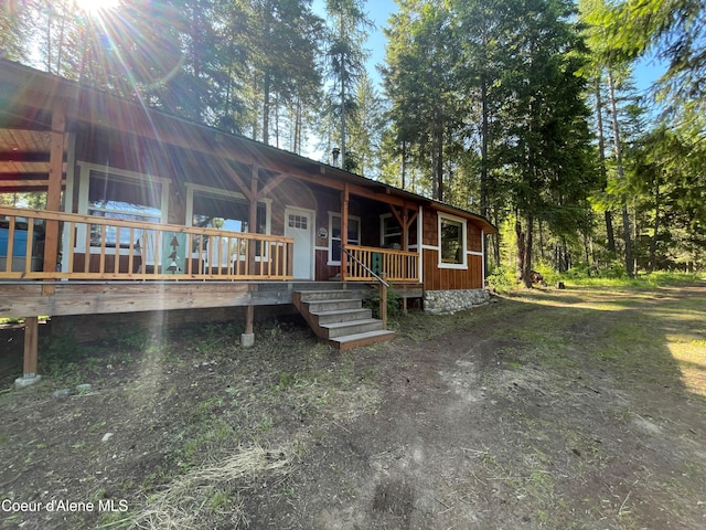 1942 Two Tail Rd, Bonners Ferry, ID 83805 - view of front of property with a porch