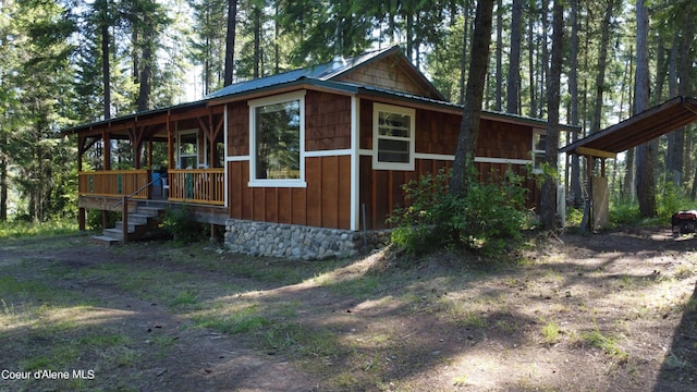 1942 Two Tail Rd, Bonners Ferry, ID 83805 - view of side of home featuring a metal roof