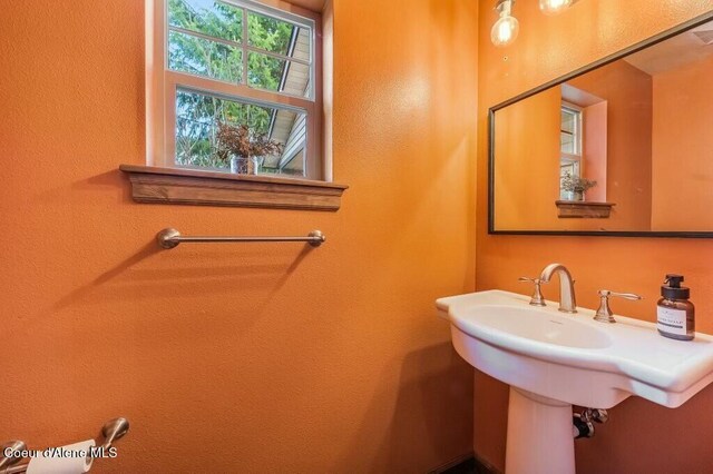 bathroom with a sink