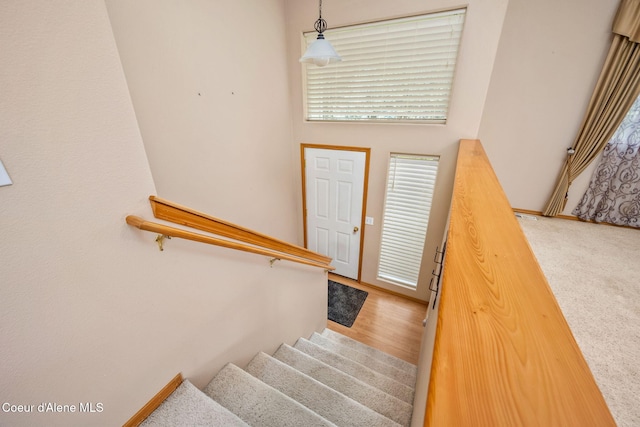 view of stairway