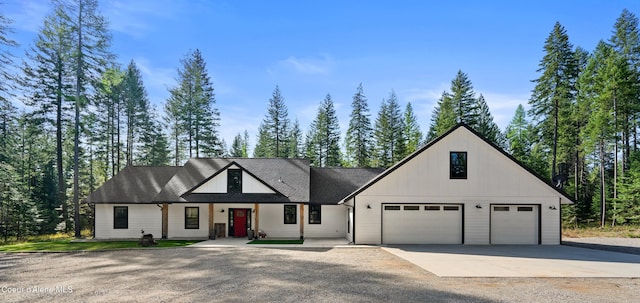 view of front of home featuring driveway