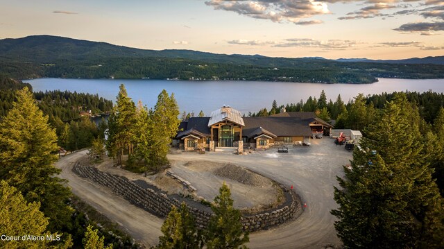 4579 E Plum Rd, Coeur Dalene, ID 83814 - view of subject property with a water and mountain view and a forest