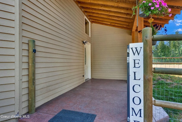 exterior details with fence