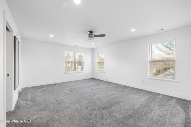 1006 E Garden Ave, Coeur Dalene, ID 83814 - unfurnished bedroom with baseboards, carpet floors, visible vents, and recessed lighting