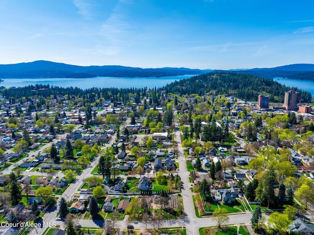 1006 E Garden Ave, Coeur Dalene, ID 83814 - bird's eye view with a water and mountain view