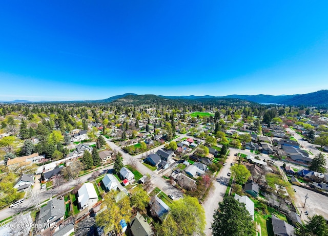 1006 E Garden Ave, Coeur Dalene, ID 83814 - aerial view featuring a mountain view and a residential view