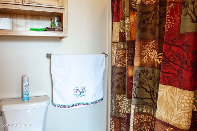 bathroom featuring toilet
