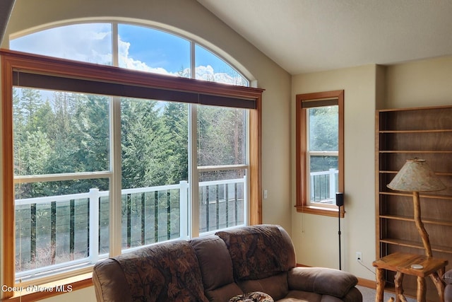 view of living area